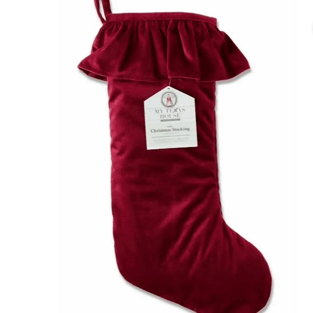 Red Velvet Christmas Stocking